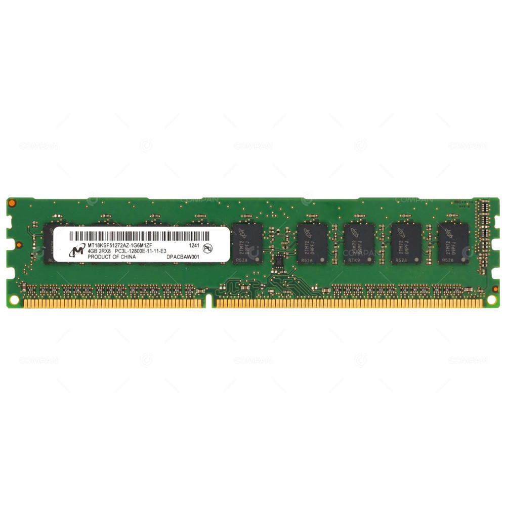 MT18KSF51272AZ-1G6M1ZF MICRON 4GB 2RX8 PC3L-12800E DDR3 1600 MHZ MEMORY -